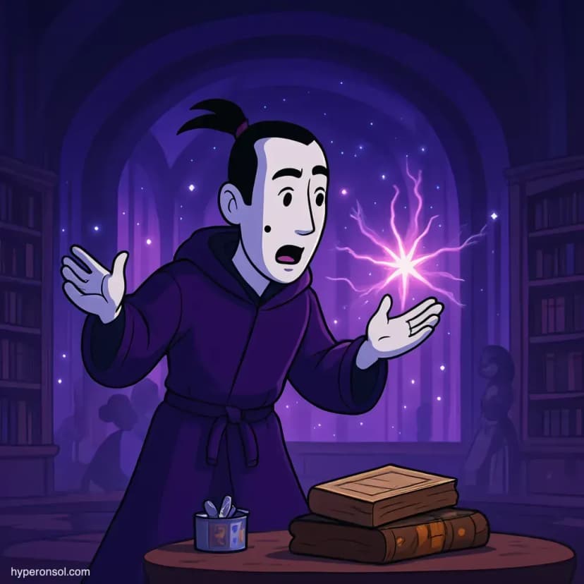 a powerful wizard casting a spell